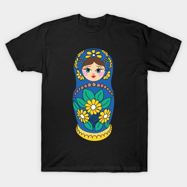 Matryoshka, Nesting doll, russian doll, cute doll T-Shirt by snowshade